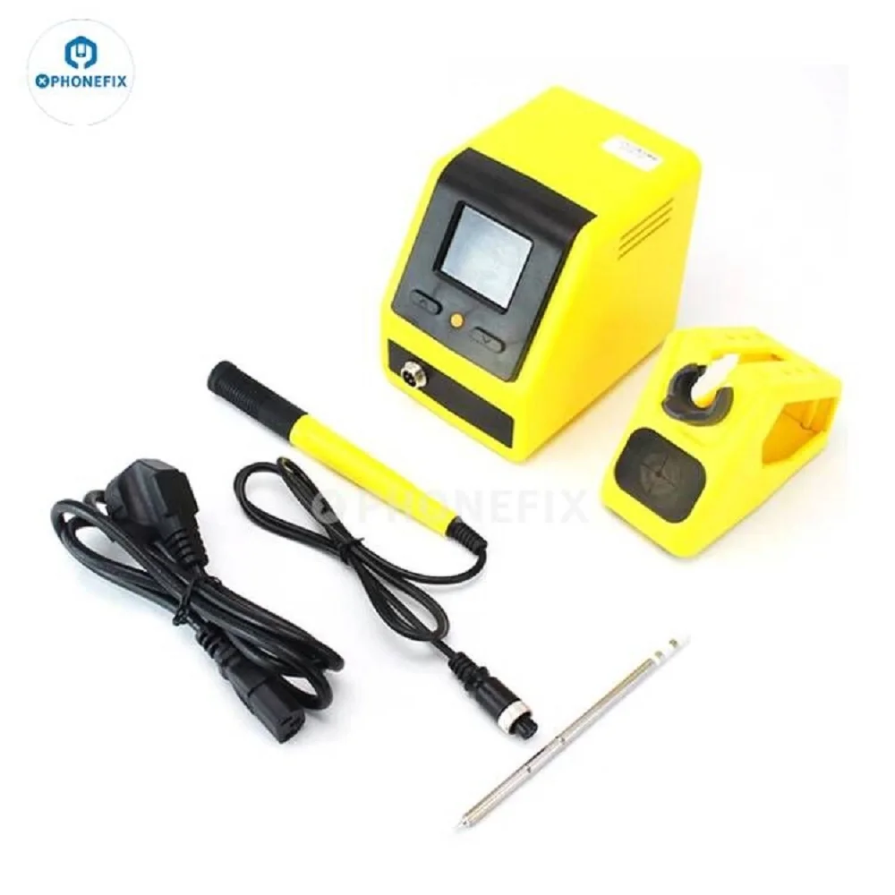 OSS T12 Plus 75W Digital Soldering Station With Double Handles Base and 6pcs Soldering Iron Tips Intelligent Welding Repair Tool