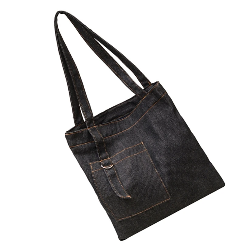 

G5AE Practical Canvas Shoulder Bag For Girls With Reinforced Handles Spacious Women Top Handle Bag For Books Laptop Daily