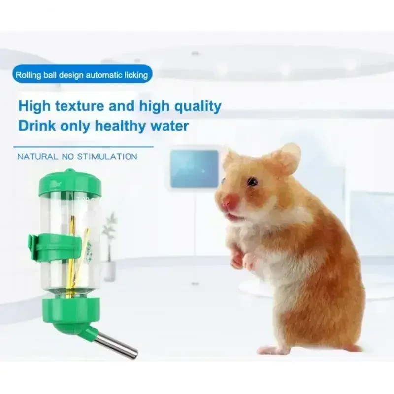 Dispensador De Garrafa De Água De Plástico, Bebedor De Hamster, Alimentador De Animais De Esquilo, Garrafa De Beber Coelho, Pendurado, Cobaia, Esquilo