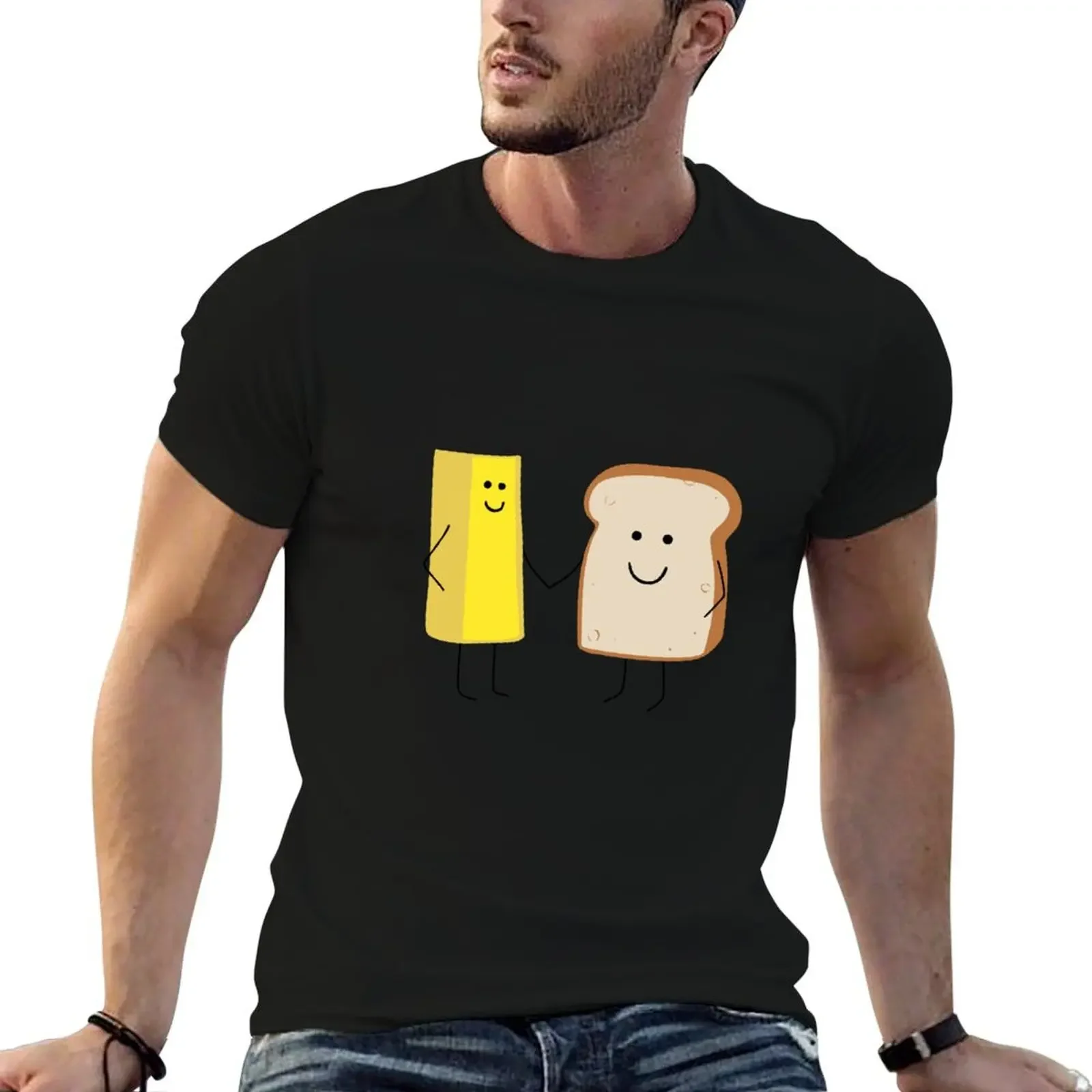 

Bread and Butter Fitted T-Shirt vintage anime shirt Anime t-shirt customs topping clothes for men