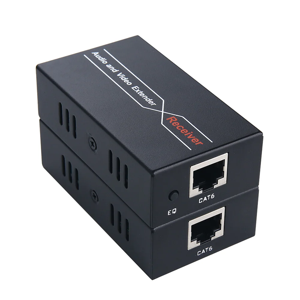 HDMI على جهاز إرسال واستقبال الصوت والفيديو أحادي UTP CAT6/7 LAN RJ45 يدعم جهاز إرسال واستقبال الفيديو ثلاثي الأبعاد ، P ، 60m