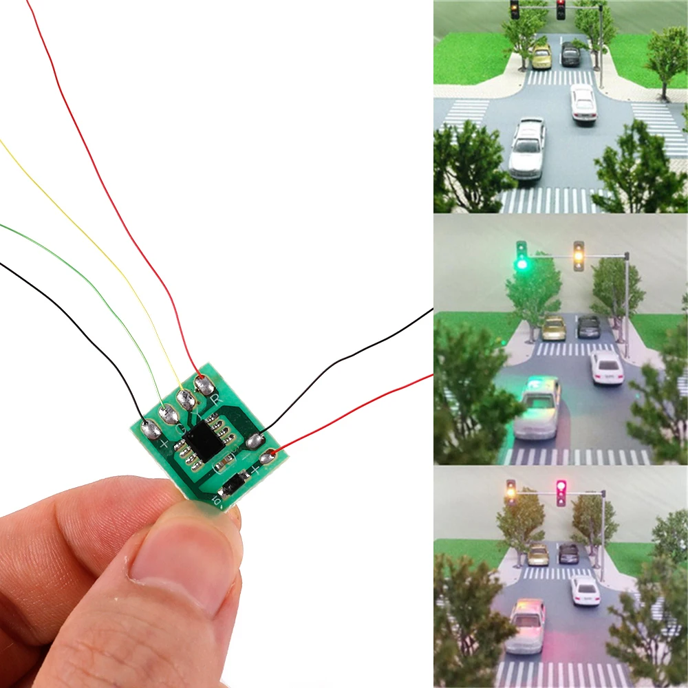 Mini modelo de carretera, controlador de señal de tráfico ferroviario, placa de circuito HO N, sistema de Panel controlador a todas las escalas, baja potencia