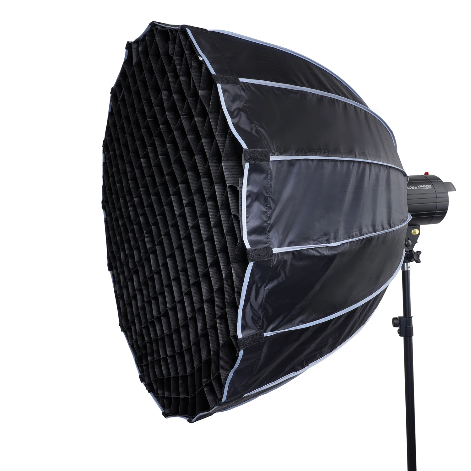 55cm 90cm Quickly Release 16 Metal Rods Parabolic Deep Softbox +Honeycomb Grid with Bowens Mount for Photo Studio Flash Lamp