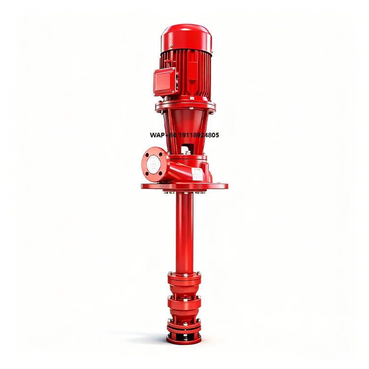 High Efficiency Vertical Long Shaft Fire Water Pump System High Water Pressure Deep Well Fire Pump