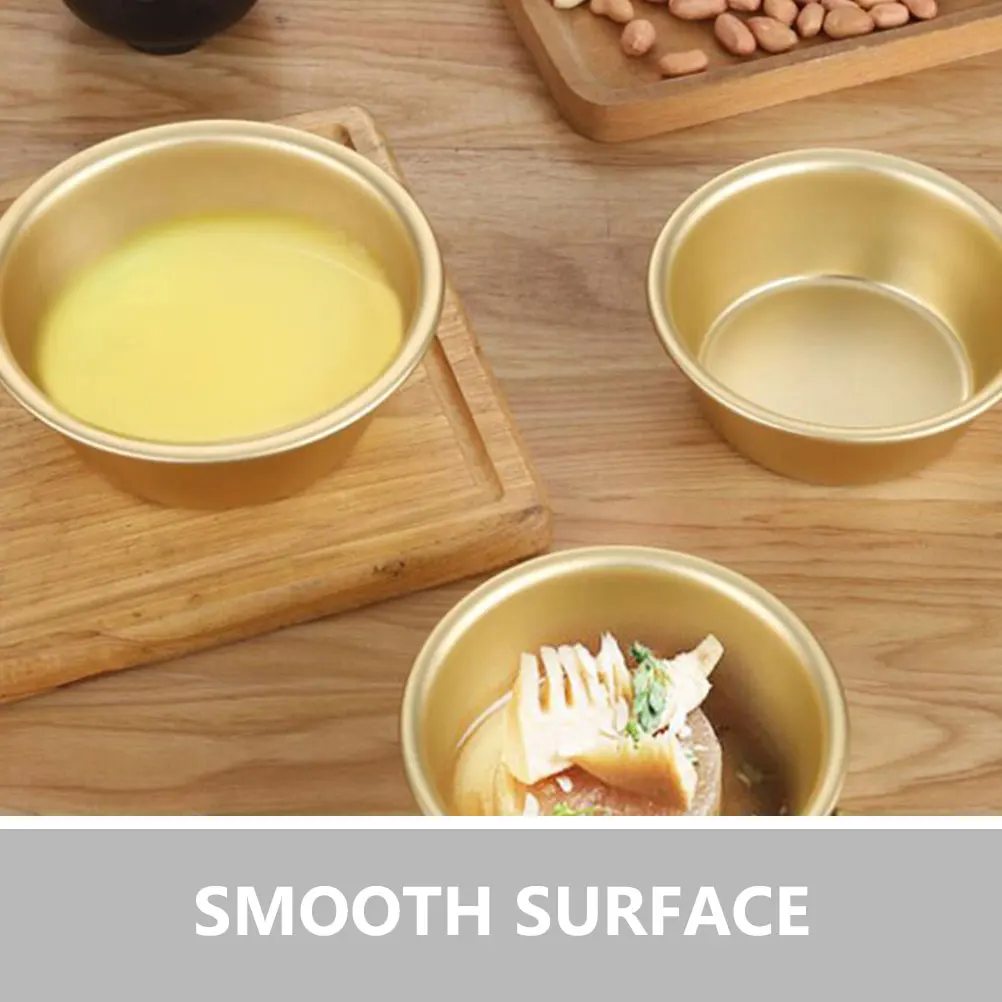 

2 Pcs Bowls 12cm No Handle Aluminum Camping Small Bowls Korean Style Water Cups Outdoor Food Containers Soup Dishes