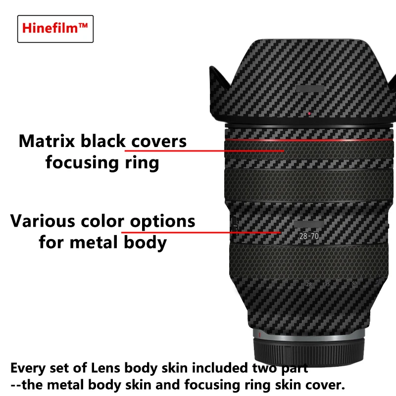 RF28-70 F2 Lens Premium Decal Skin for Canon RF28-70mm F2 L USM Lens Protector Anti-scratch Cover Film 2870 F2 Lens Wrap Sticker