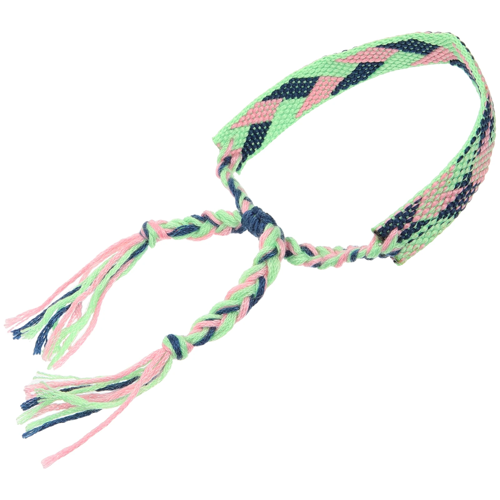 

Bohemian Ethnic Style Friendship Bracelet Girls Wristbands Adjustable Size Woven Braided Bracelets Rope Material Comfortable