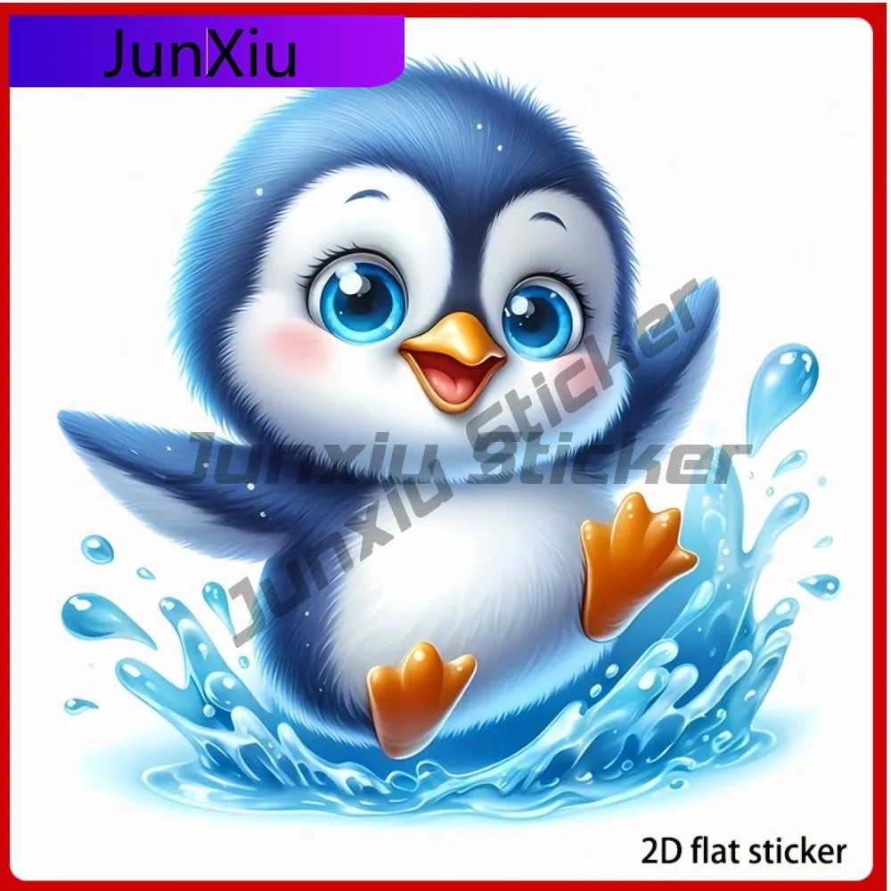

A Adorable Penguin Baby Vinyl Sticker for Water Play Perfect Decorating s Mobile Devices Wi Vint Car Laptop Window Bump