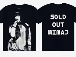 Sold Out Nicki Minaj Tour Pink Friday 2024 T-Shirts Women's Hip Hop vintage Oversized short sleeve t-shirts Unisex popular Tops