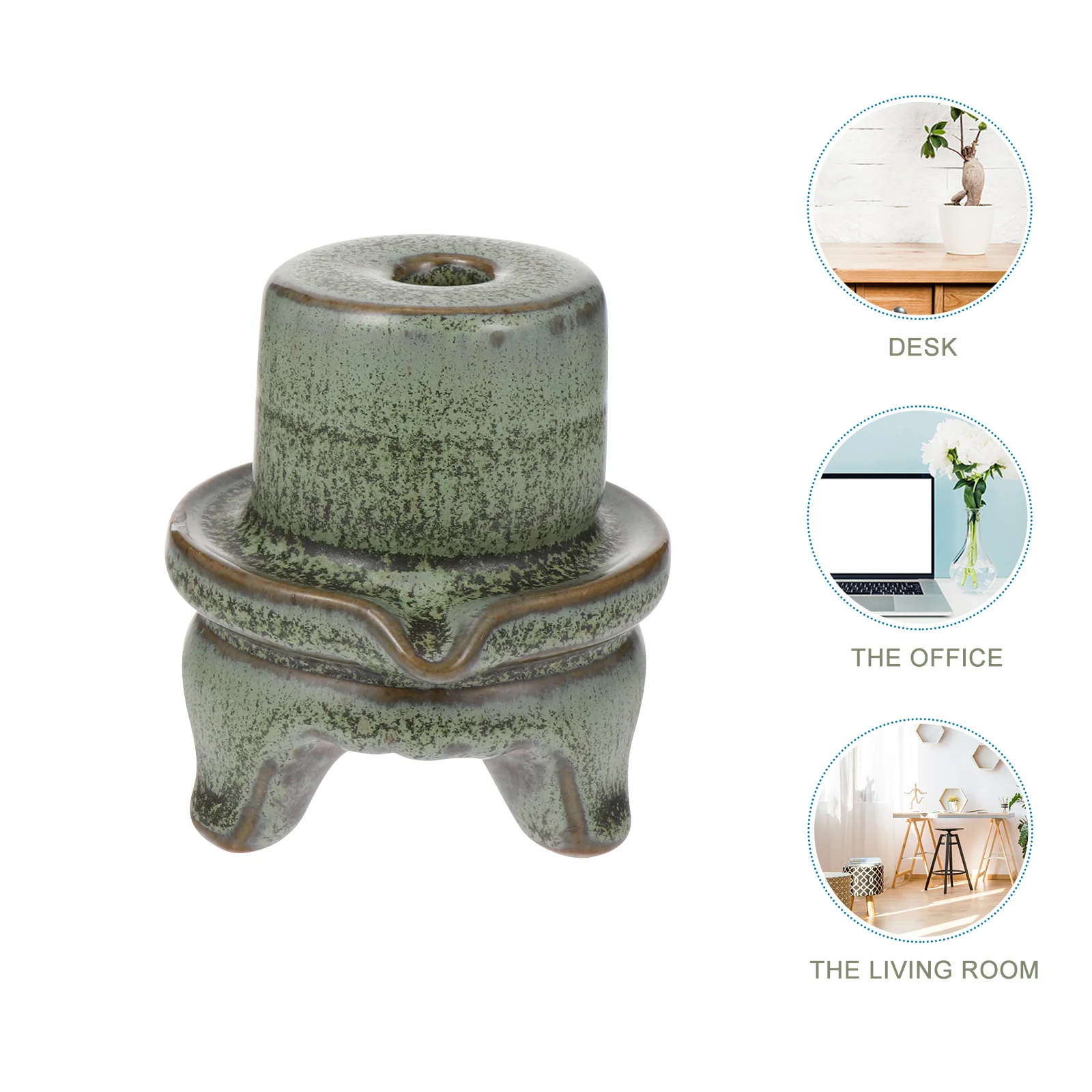 

2Pcs Ceramics Vase Miniature Desktop Decorative Flower Container Tabletop Vase Ornament Household Flower Container