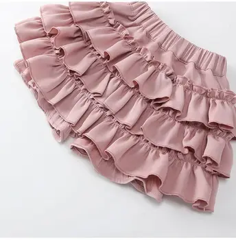 Cute Girls Cake Skirt Kids Half Skirt Basic Mesh Tutu Dress Fashion Princess Casual Layered Skirt For 1-9 Y Girl Daily Wear 5
