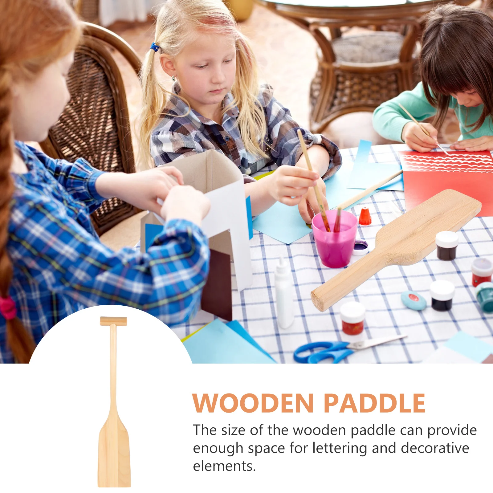 

Wooden Paddle Unfinished Oar Shape Craft Home Decor Durable Premium Material Handmade Creation Gift Living Room Bedroom Office