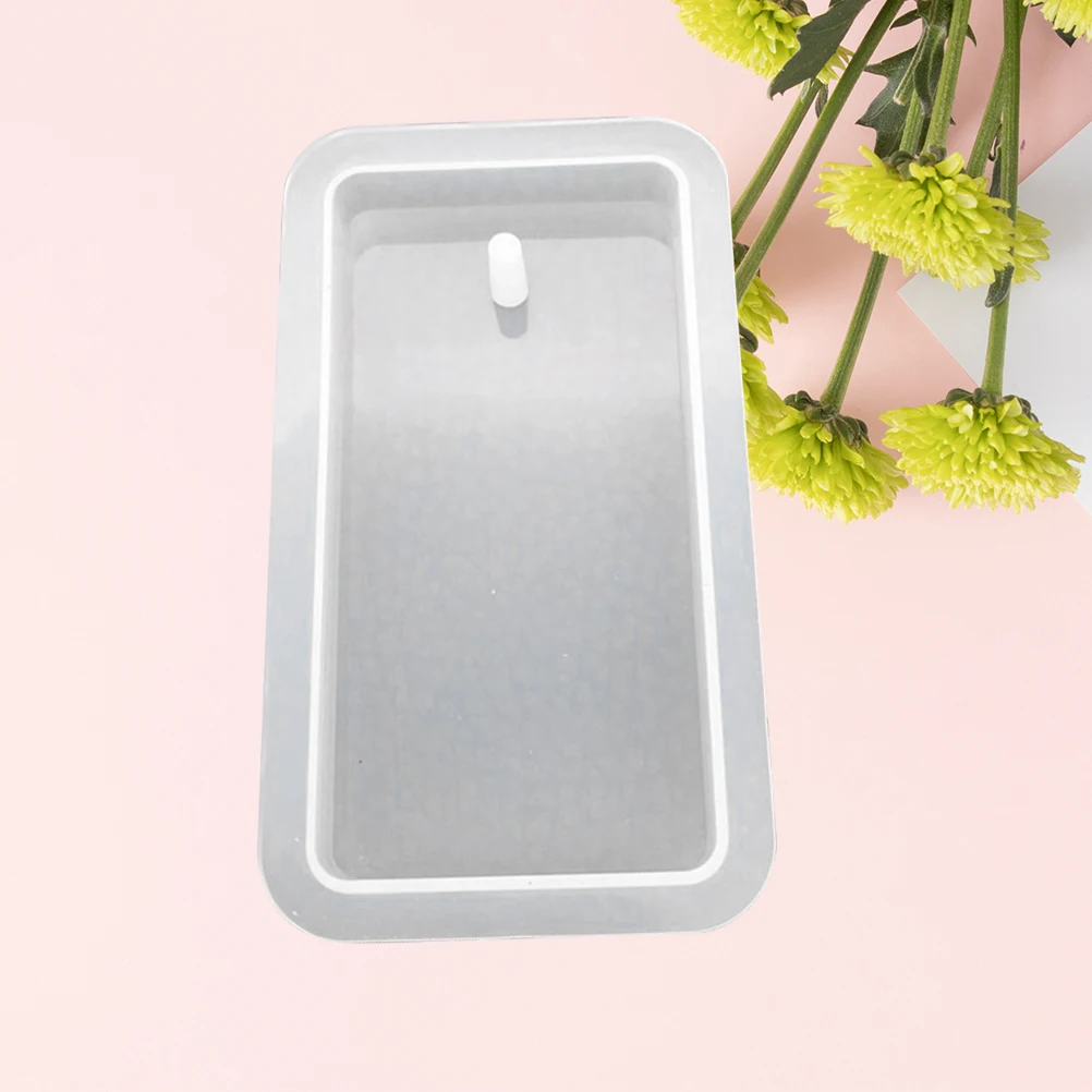 

Silicone Mold for Jewelry Making Rectangular Resin Casting Pendant Hanging Hole Reusable Easy Clean DIY Crafts Accessories