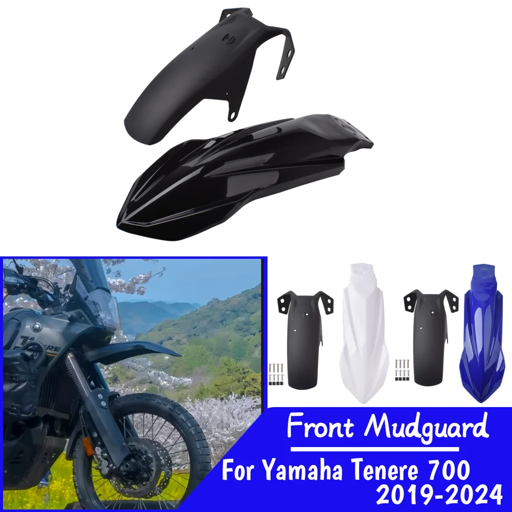 

Tenere700 Front Mudguard For Yamaha Tenere 700 2019-2024 XT700Z 2019-2024 Motorcycle Wheel Fender Splash Guard Accessories