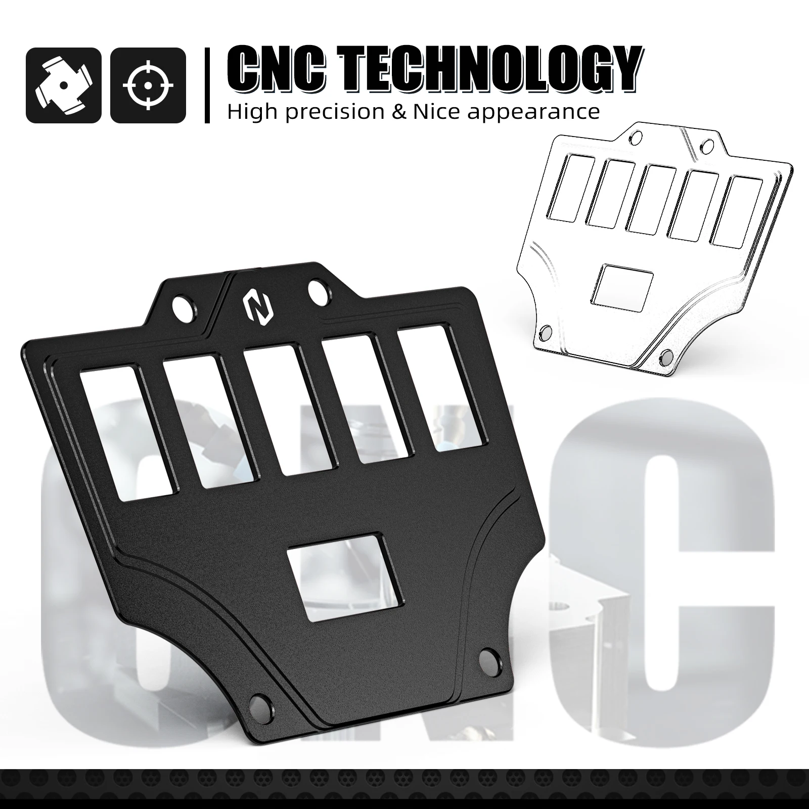 NICECNC Center Switch Plate Panel For Honda Talon 1000R SXS10S2R 2019-2024 1000X SXS10S2X 2019-2022 Aluminum ATV Accessories