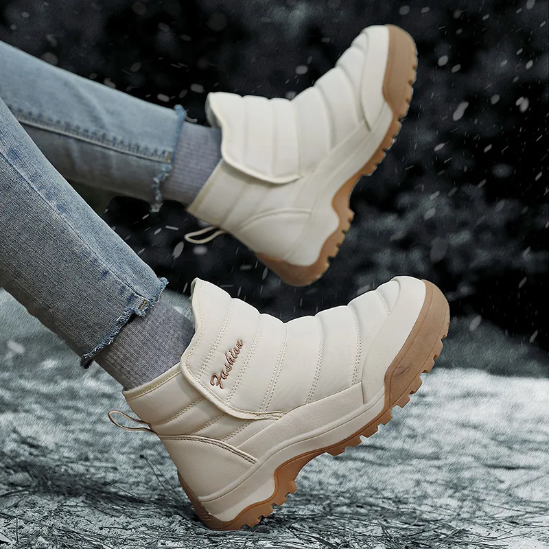 

Snow Women's Boots Flat Women Shoes Platform Ladies Shoes Soft Ankle Boots Fashion Women's Winter Shoes Boots Botas Mujer
