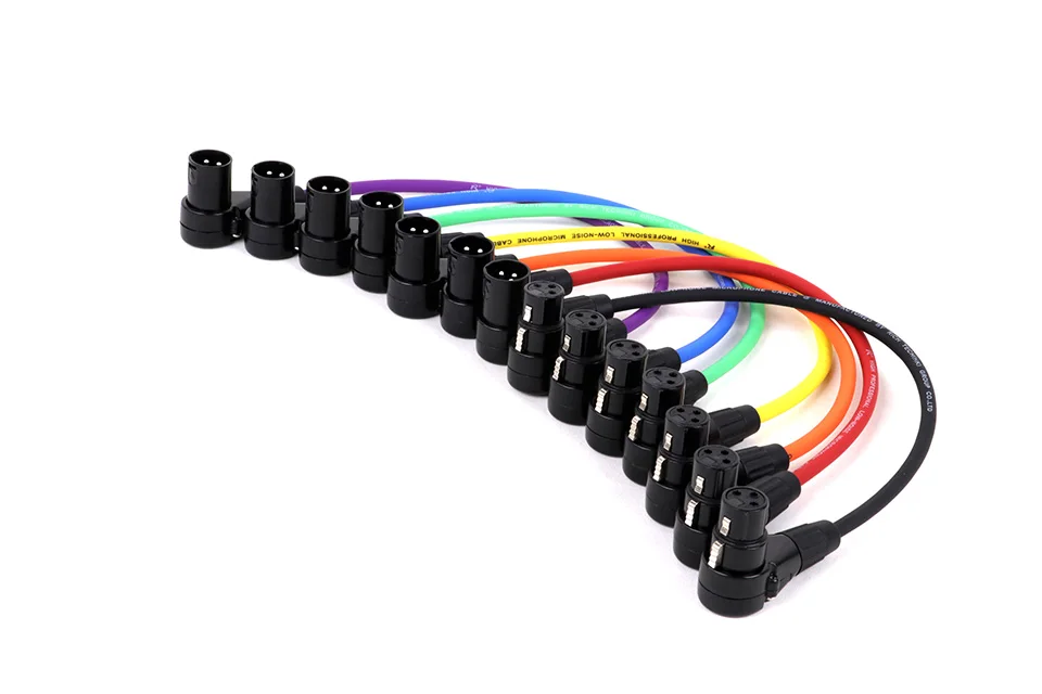 XLR-Kabel, 90-Grad-Stecker auf Buchse, Audiokabel, Kanone, symmetrisches XLR-Karton-Mikrofon, Mischpult, Soundkarte, Verlängerungsleitung – Detail 8