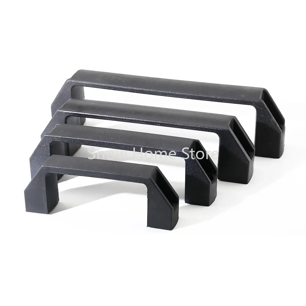 2pcs  Plastic Nylon T Slot Black Door Handle for Aluminum Extrusion Profile 2020/3030/4040/4545 Sereis 90mm - 180mm