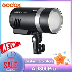 Godox AD300Pro Outdoor Flash 1/8000S HSS TTL Camera Flash 3000-6000k 2.4Ghz 300W Powerful Strobe for Photography