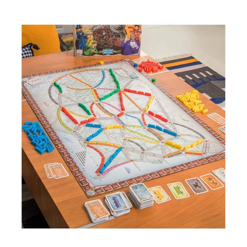 Us and Europe Edition Adventure  Ticket to Ride First Journey Train Adventure, divertido juego familiar para niños y adultos