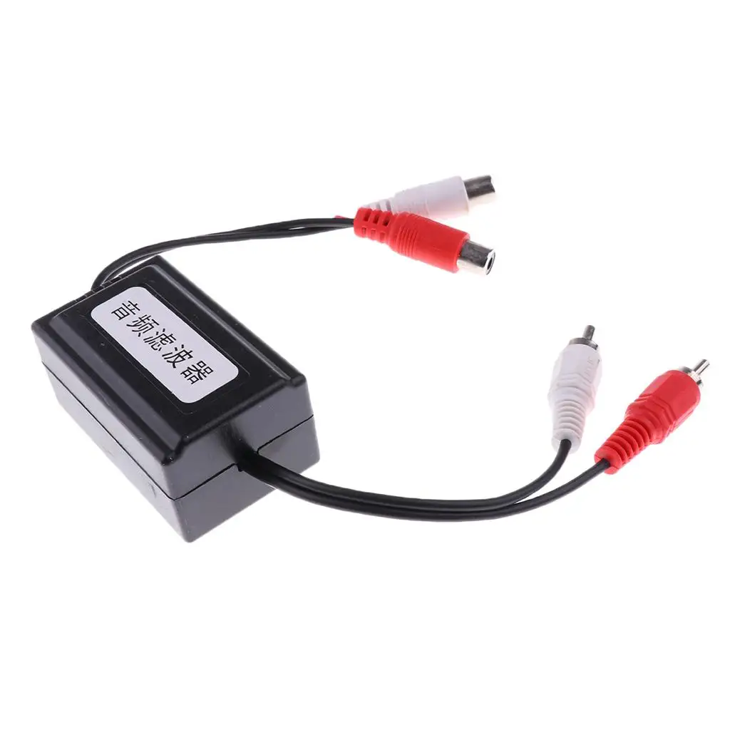 Automotive Sound Accessories Noise Filter 2 Channel Audio Isolator for Car Radio and Home Stereo System