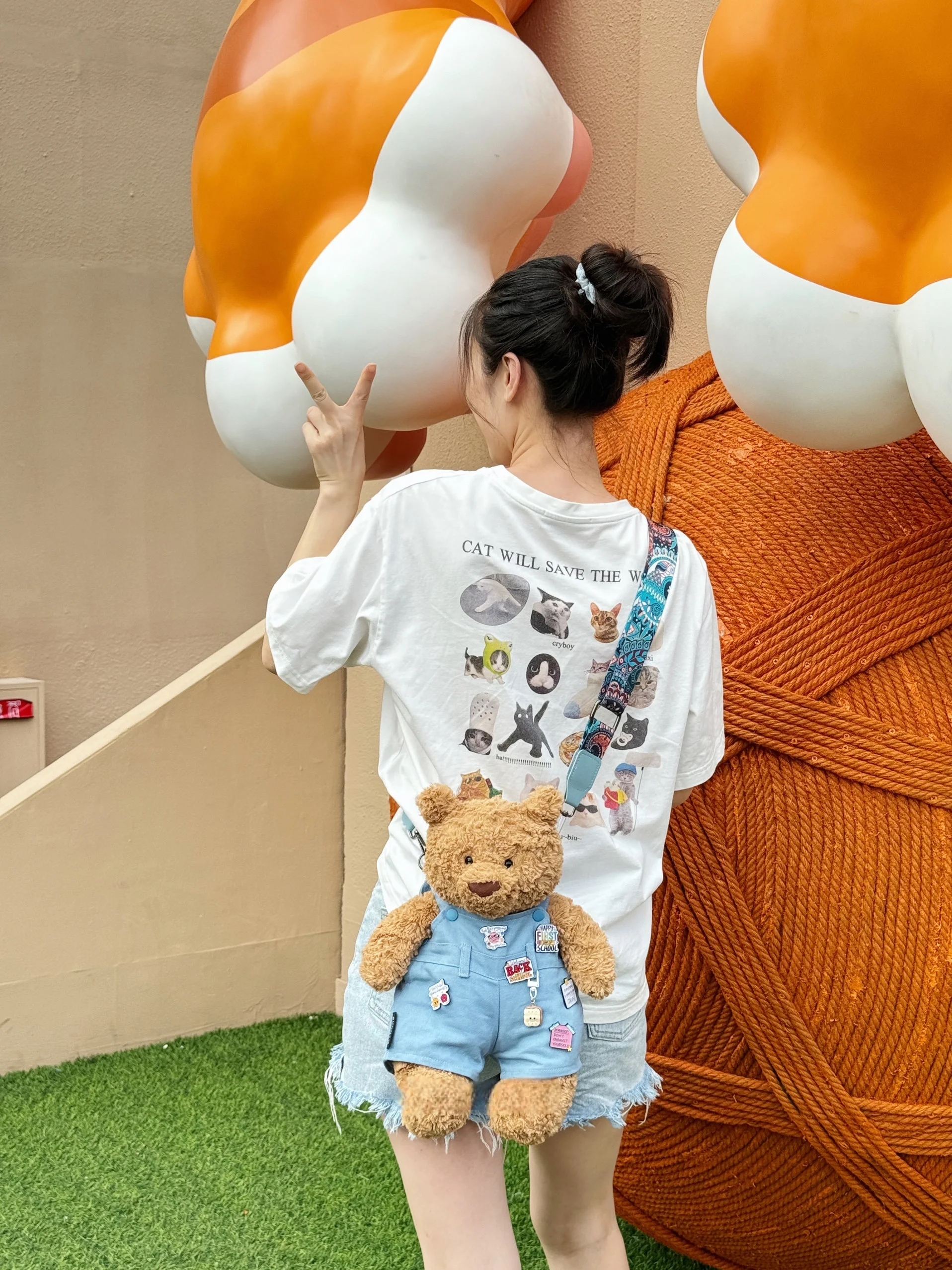 Para Barcelona Bear, ropa de trabajo moderna, monos, broches para colgar, accesorios o llevar bandolera para salir, referencia