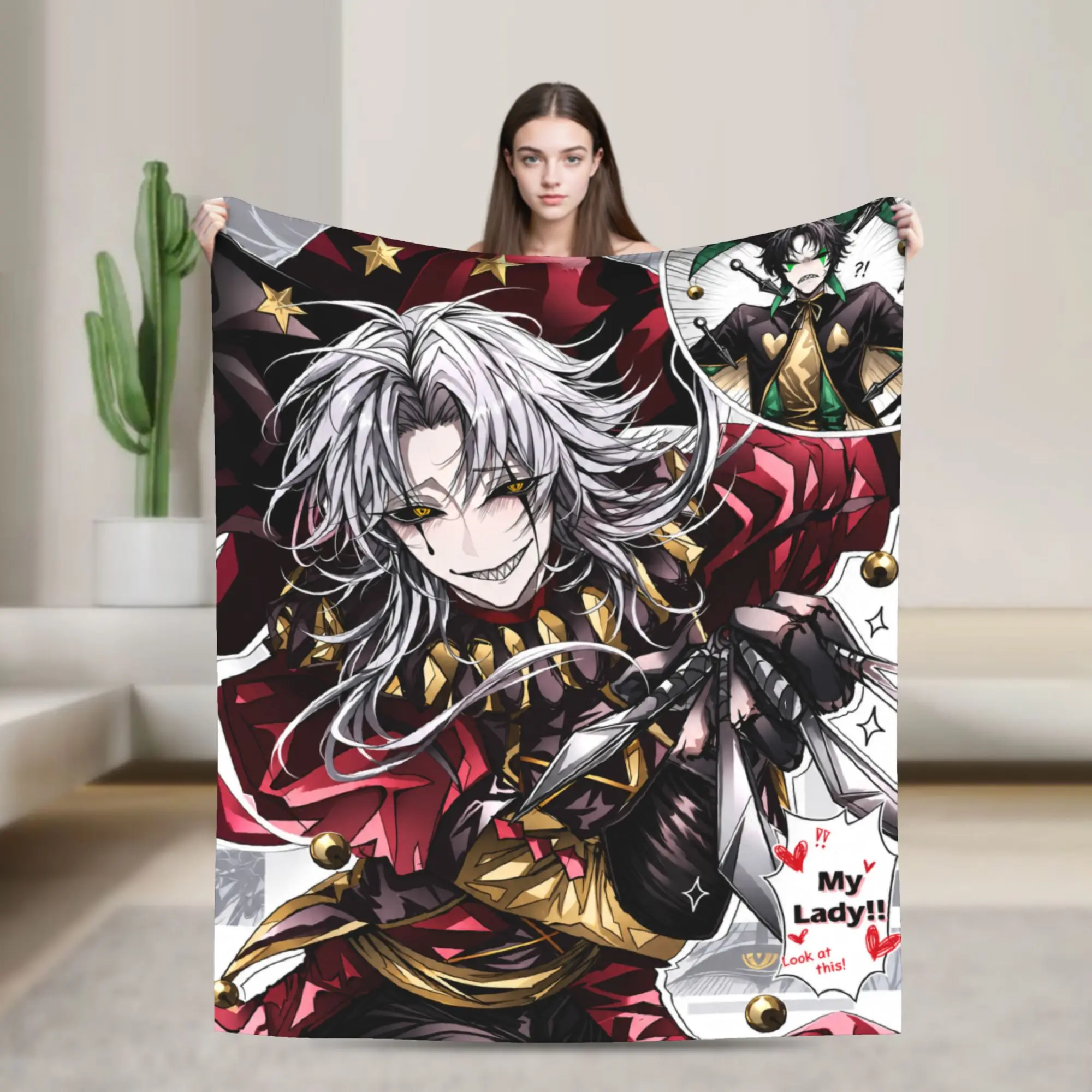 Freak Circus Lone Leader Warm Blanket  Students Plush Throw Blanket Graphic Living Room Flannel Bedspread Sofa Bed Cover