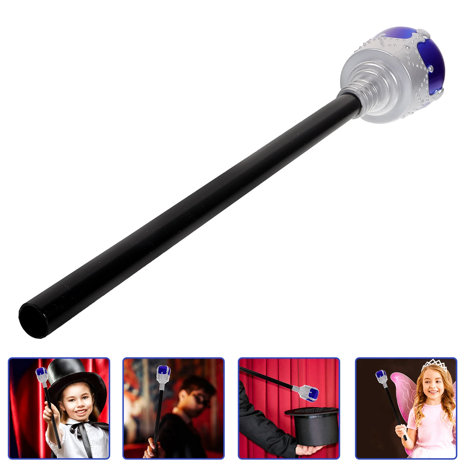 

Lovely Shaped Kids Scepter Halloween Glow Stick Party Light Up Wand For Children Lightweight Pretend Play