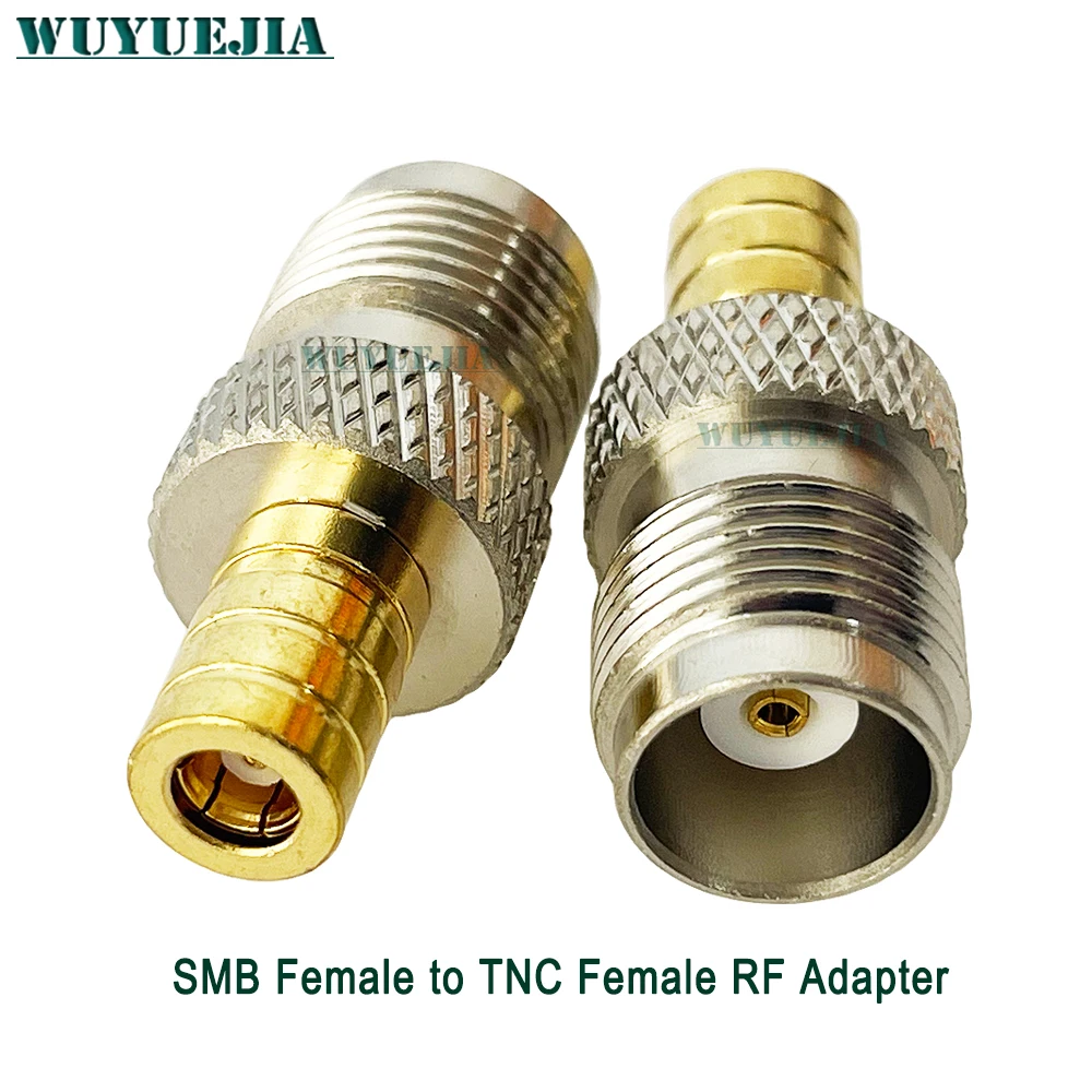 2Pcs/Lot RF Adapter SMB Female Jack to L12 TNC Female Jack Coax Connector 50 ohm For RF And Microwave Applications Fast Shipping