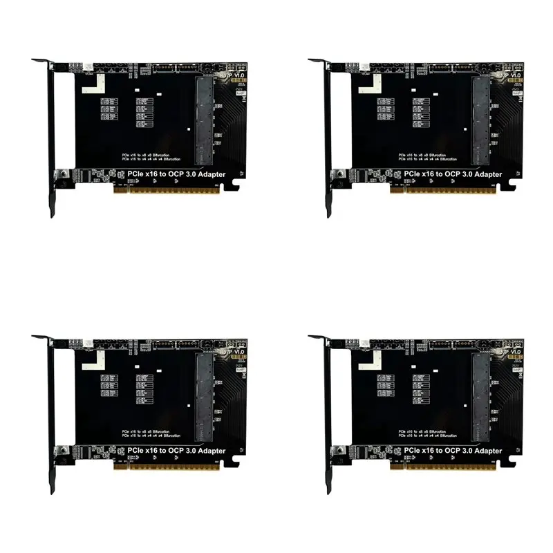 Efficient 4X Pcie 4.0 X16 To Gen-Z 4C+/SFF-TA-1002 Adapter Card Support OCP NIC 3.0 External Chassis Pcie X16 Expansion Card