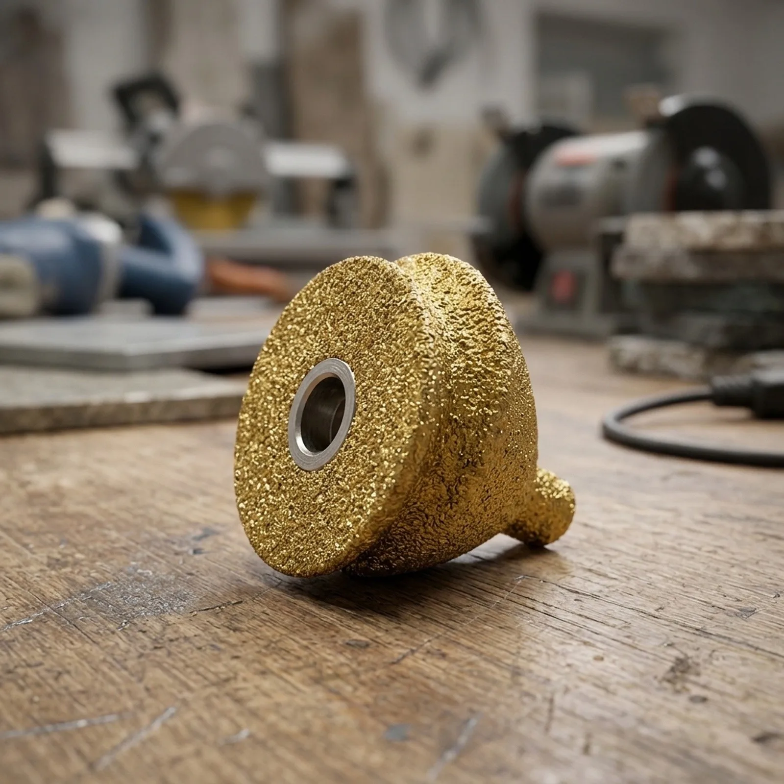 Polishing Wheel Grinding Wheel for tile Edge Finishing Silicon Carbide Emery Material 38mm Size 50mm Size for m10 Thread