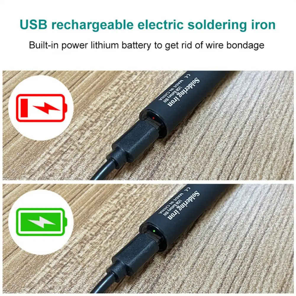 Xiaomi USB Soldering Iron Set Adjustable Temperature Ceramic Core Heating Portable Home Welding Solder Repairing Accessories