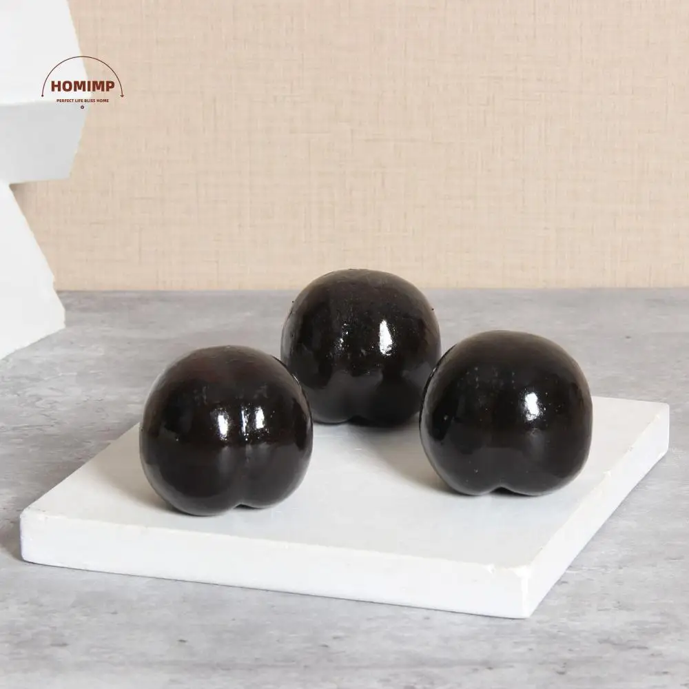 

10pcs Durable Mini Artificial Foam Black Plum Handicrafts Lifelike Fake Plum Fruit Realistic Faux Fruit Ornament Kitchen Table