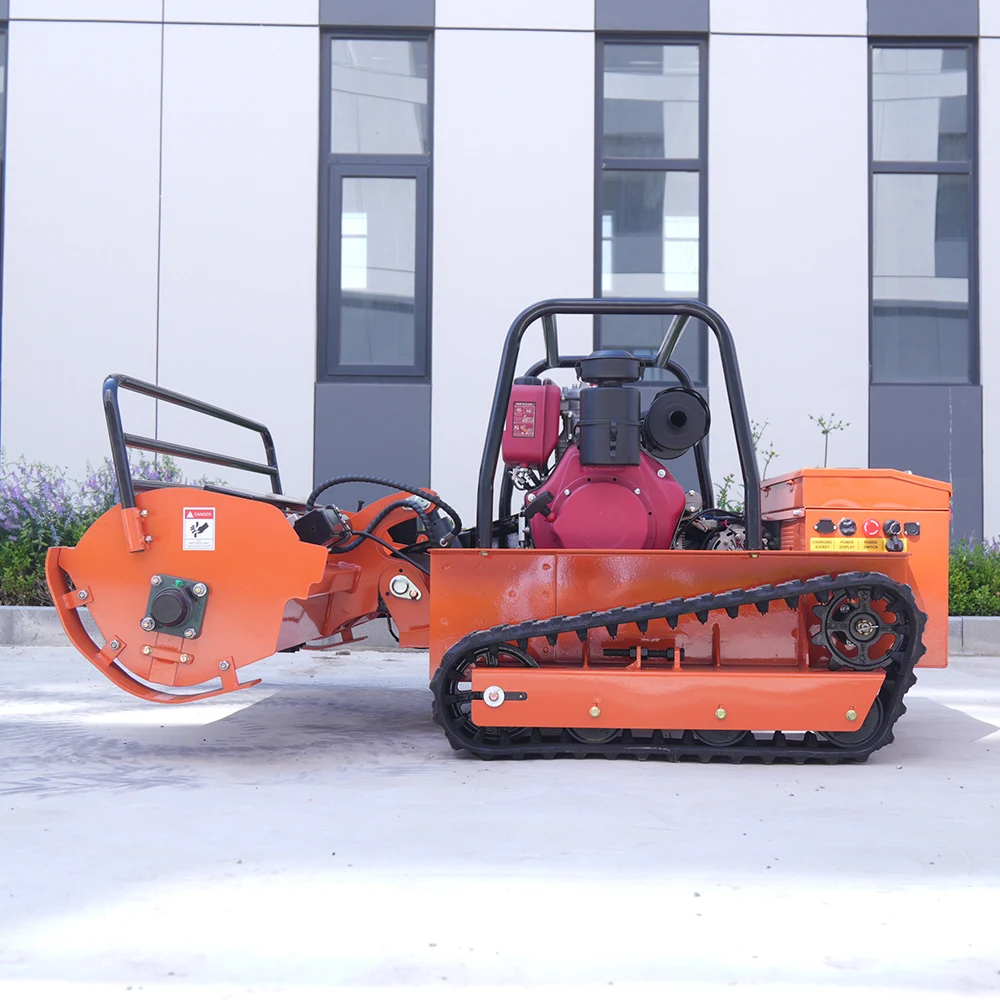 1200mm Remote Control Self Propelled Petrol Lawn Mower Adjustable Blade Industrial Grade Robot Crawler Garden