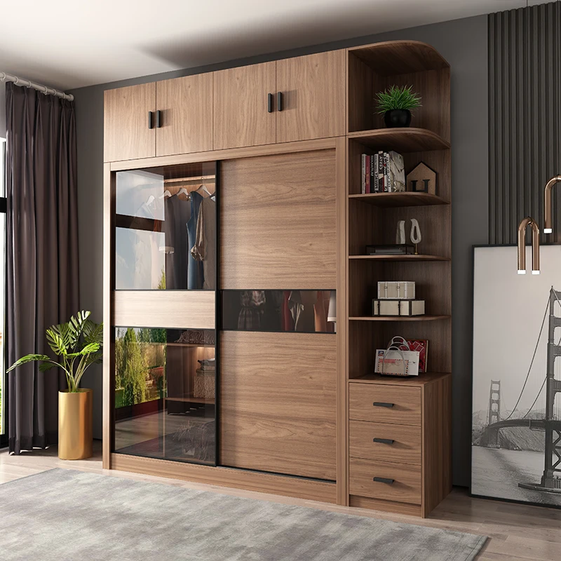 

Simple Small Bedroom Wardrobe Bed Armored Closet For Room Bathroom Furniture Shoe Rack Cabinet Storage Hangers Bedroom Furniture