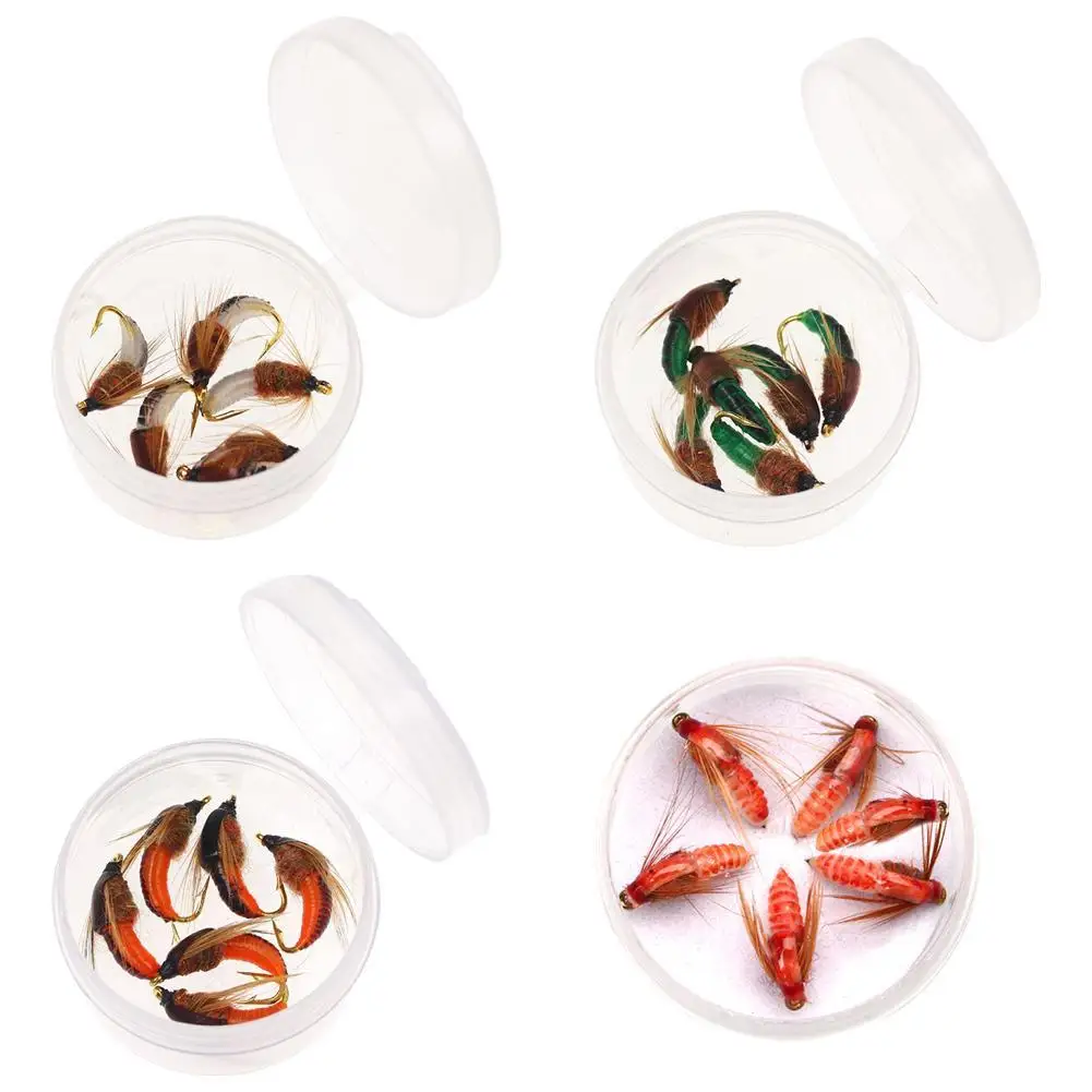 6 قطعة/صندوق واقعية سكود يطير لصيد سمك السلمون المرقط الاصطناعي الحشرات الطعم إغراء سكود دودة الصيد إغراء لصيد الأسماك اكسسوارات