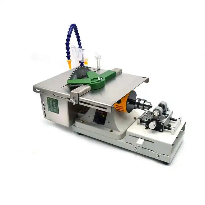 brand new DIY 950W  Turning Lathe Wood Cutting Tool Jewelry Gemstone Saw Cut Turning Lathe With Spindle Cylinder Marking Machine