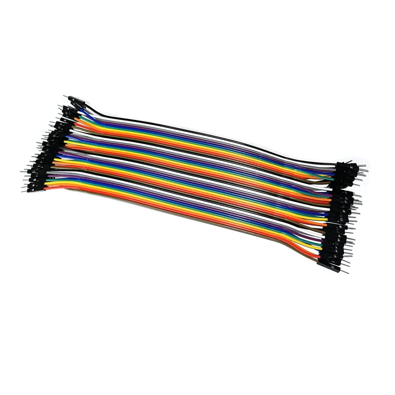 Factory direct sales Color cable 40PDupont Line Public-to-Public Double Head1P Male-to-Male Head Long20CM M11