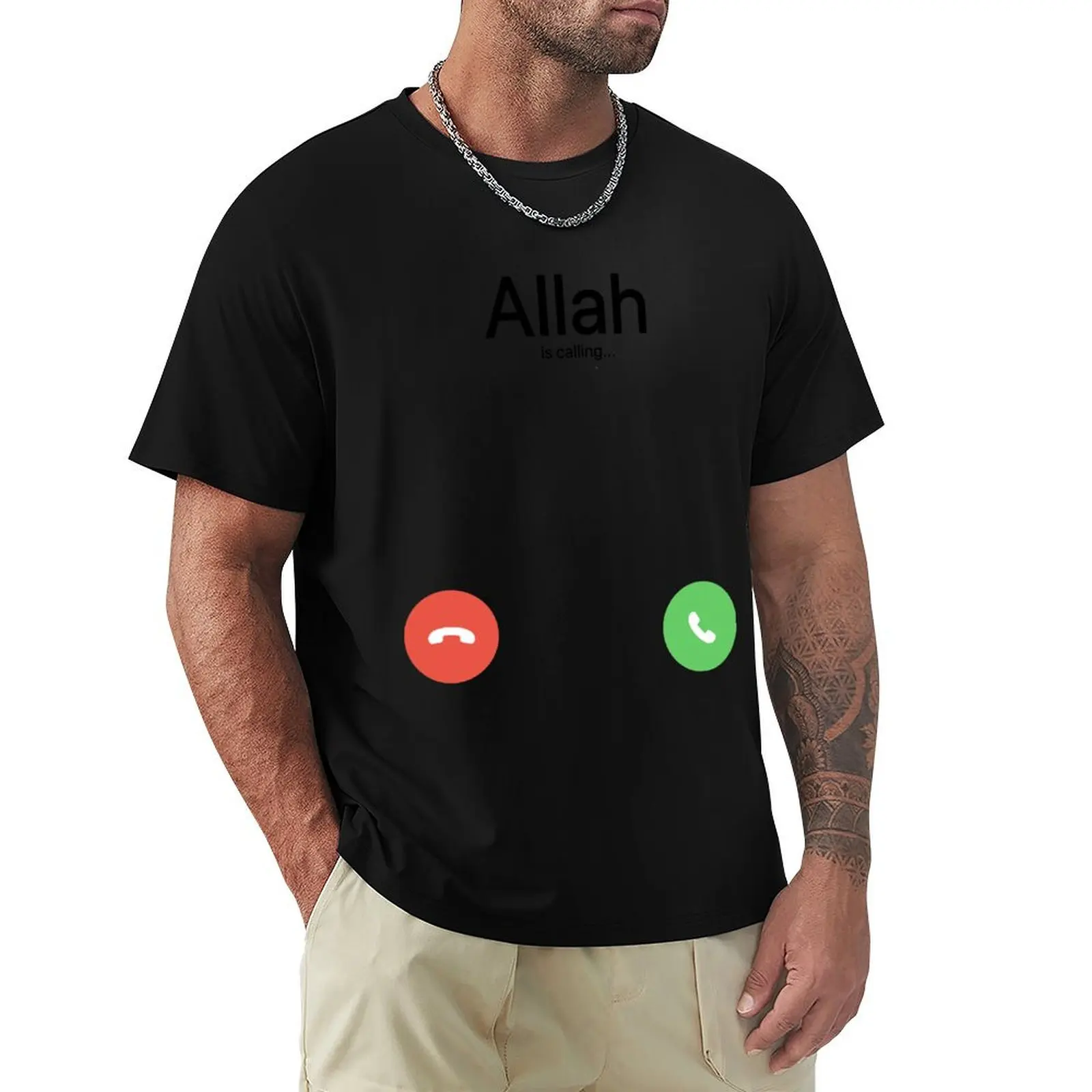 Allah is calling... T-Shirt Construction Work Tee Shirt