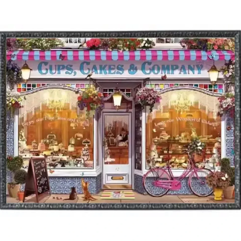 

5D Diamond Painting Embroidery "Store Supermarket Landscape" Diy Diamond Painting Mosaic Cross Embroidery Home Decoration Gift