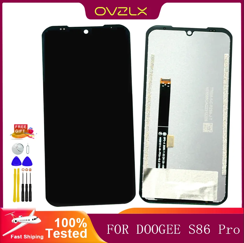 100% Tested For DOOGEE S86 / S86 Pro Display LCD + Touch Screen Digitizer Replacement For Doogee S 86 Pro LCD Screen + Glue