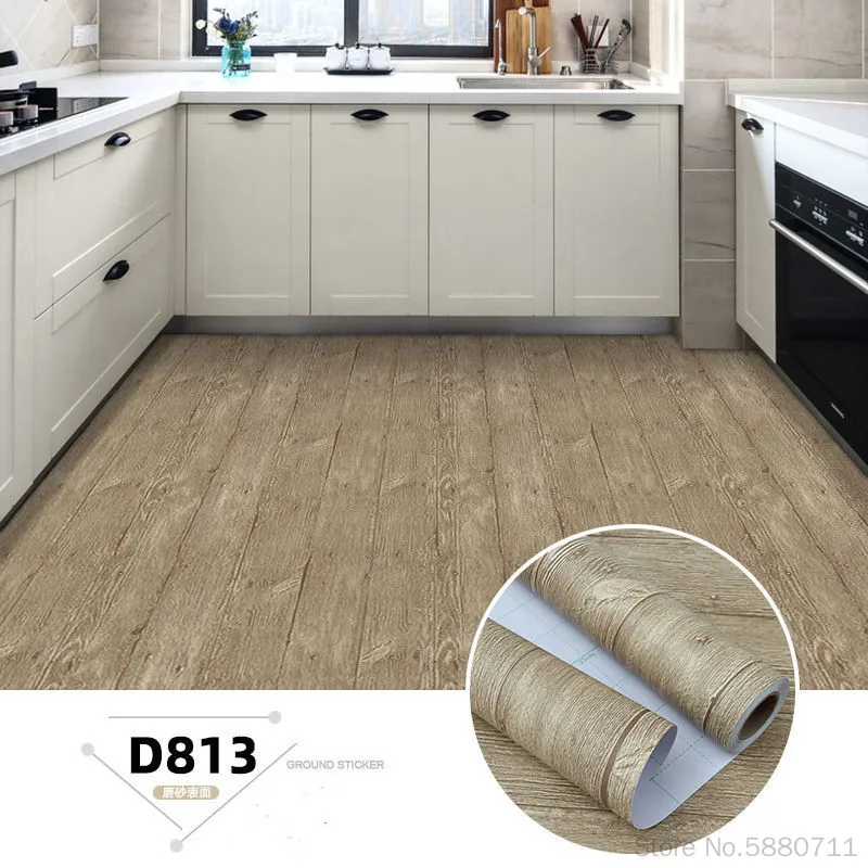 

Kitchen Bathroom Floor Stickers Non-slip Wear-resistant Thickened Self-adhesive Home Decor Wallpapers Floor Stickers Waterproof