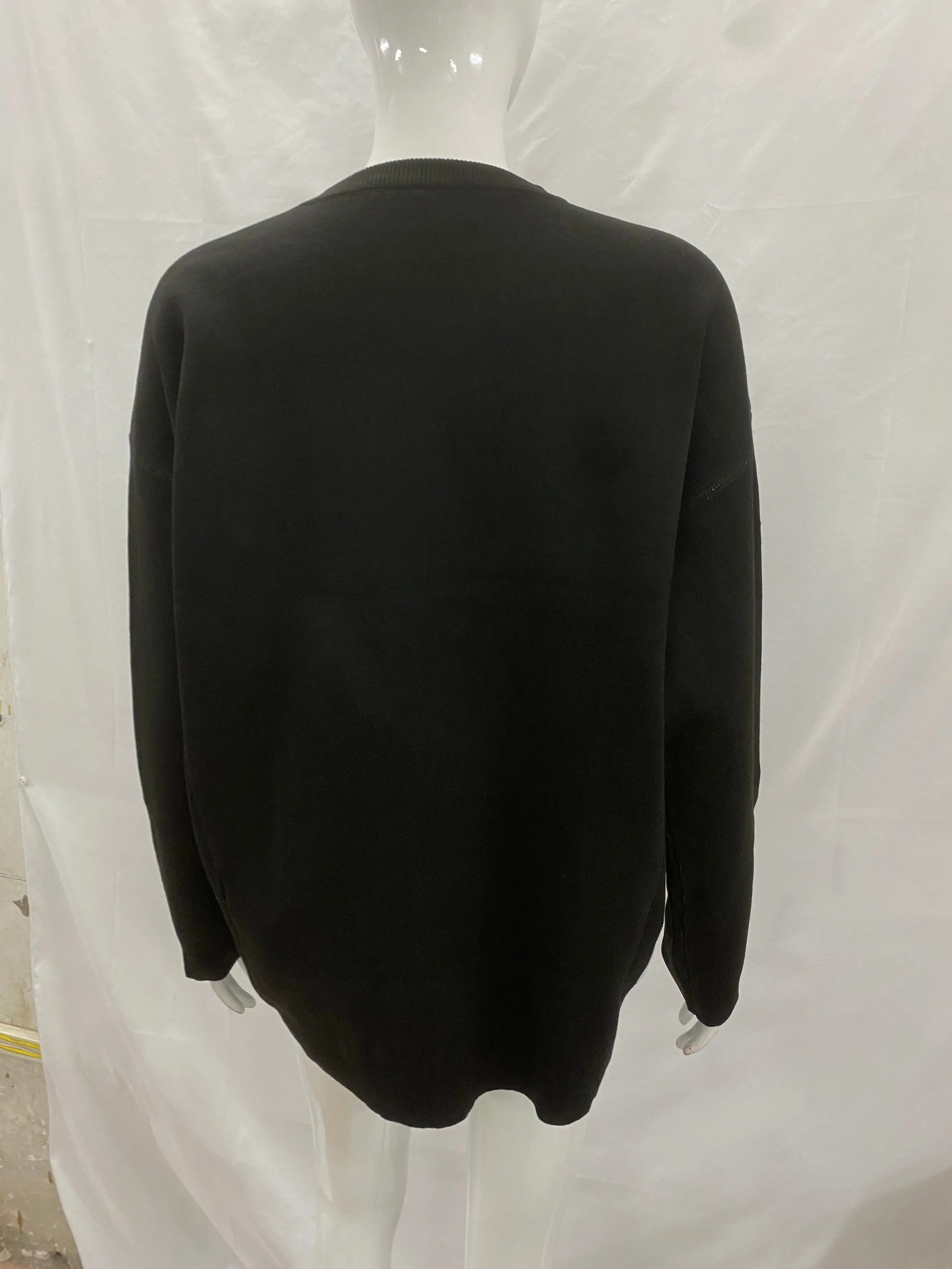 가을과 겨울 하라주쿠 인스 패션 고딕 레트로 니트 자카드 라운드 넥 루즈 스웨터 여성 스트리트 Y2k 의류