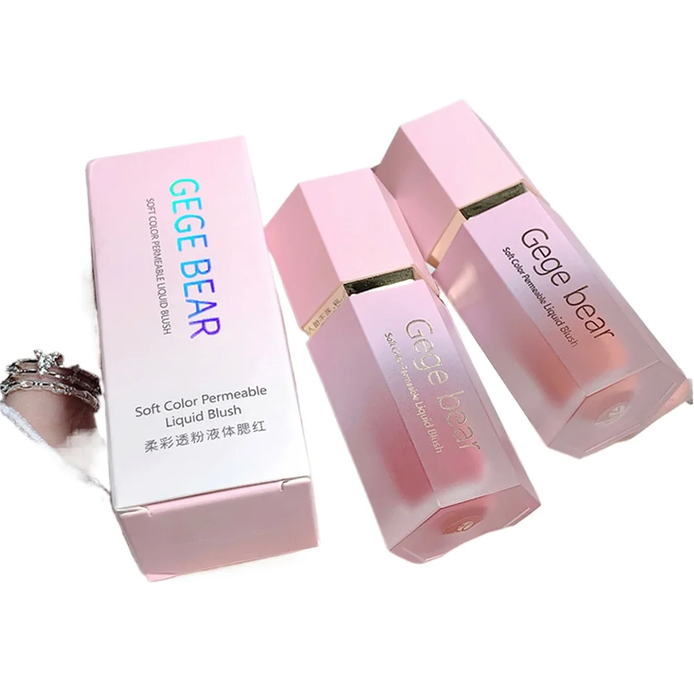 Liquid Blush Cream Matte Face Smooth Cheek Eye Mousse Blush Highlighter Stick 6 Color Rouge Waterproof Contour Make Up Wholesale