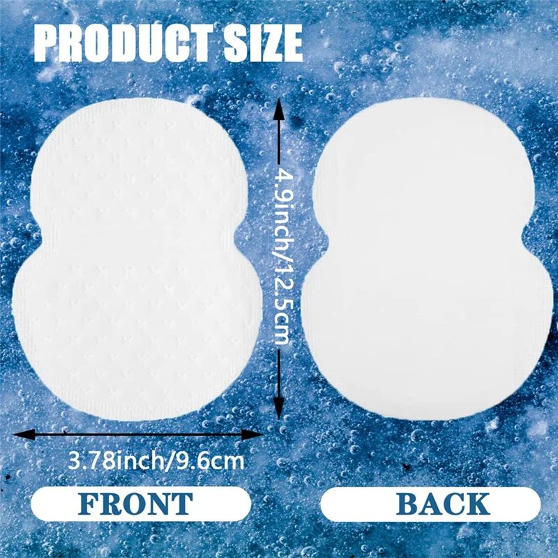 Almohadillas para el sudor para axilas, desodorante desechable, absorbente, antitranspiración, Unisex, 50 piezas