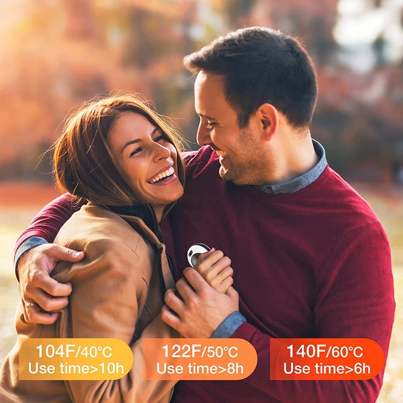Calentadores de manos recargables para hombres y mujeres, calentador de manos eléctrico 4 en 1 con batería USB, 10000mah, gran oferta