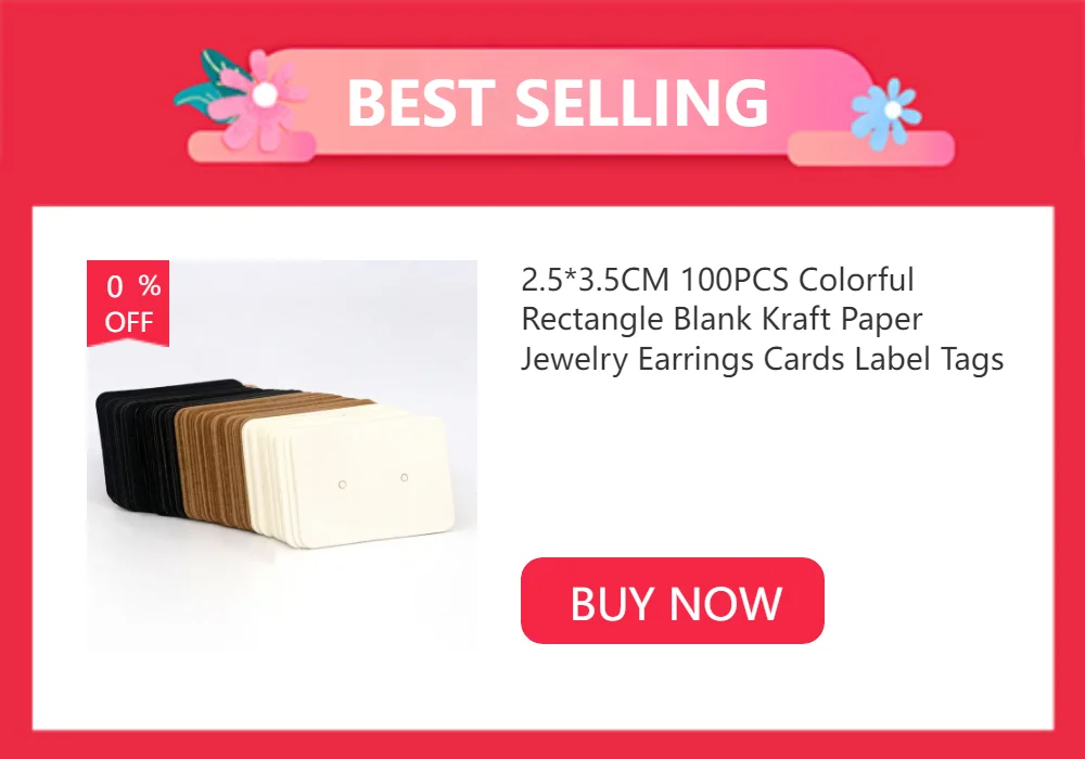 50PCS 9 Languages 6.5x6.5cm Square White Brown Care Instructions Custom Insert Card For Jewelry DIY Packaging Supplies Wholesale