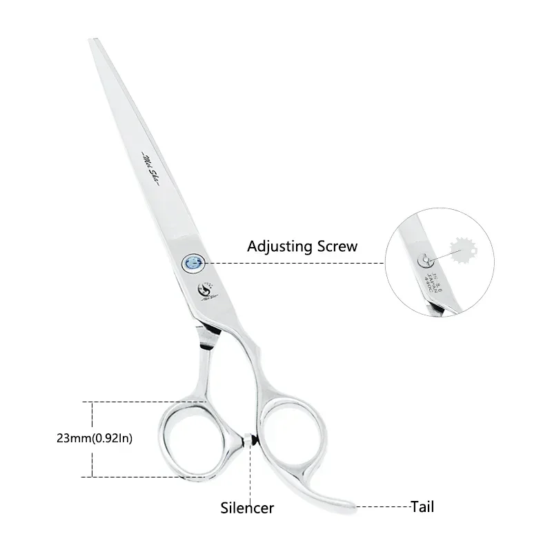 8 Inch Meisha Professional Pet Dog Cat Beauty Scissors Animals Grooming Shears Straight Cutting Thinning Curved Scissors B0041A