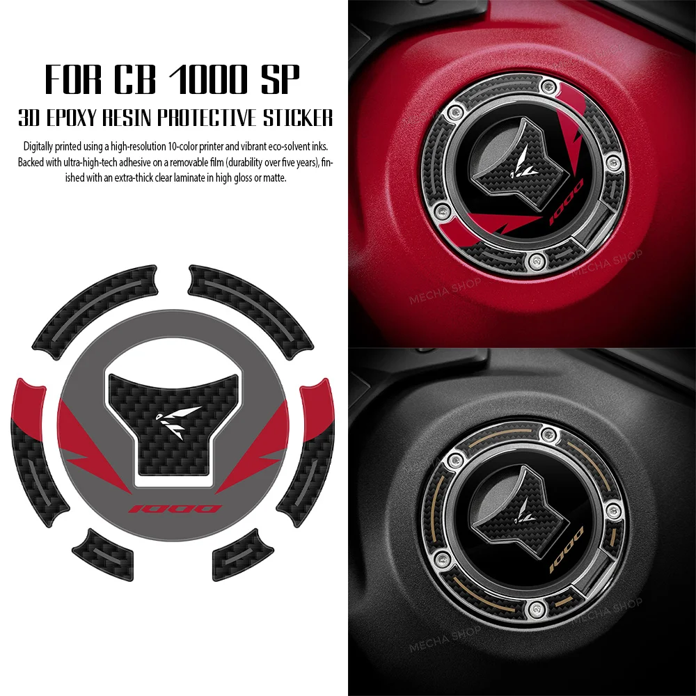 

Motorcycle Fuel Tank Cap Sticker 3D Gel Protector For Hornet CB1000 CB1000 Hornet sp 2025 2026