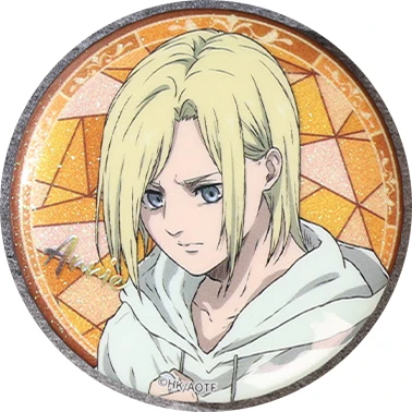 58 مللي متر أنيمي هجوم على تيتان إرين جايجر ميكاسا · أكرمان ساشا براوس تأثيري حلي شارة دبوس SPTE صفيح بروش ﻿   الدعامة جيلف